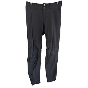 REI CO-OP Stretch Hiking Pants Womens 6 Black Nylon Roll Up Trail Gorpcore